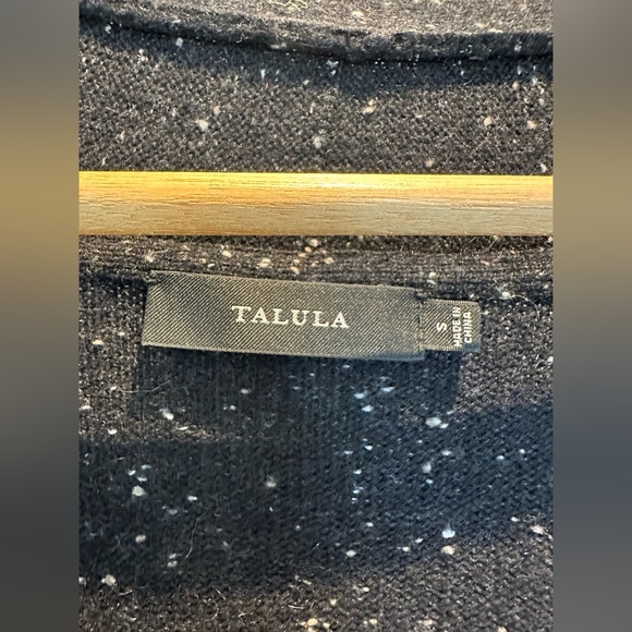 Aritzia Talula Black Speckled Cardigan Size Small - Picture 3 of 3